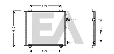 30C60016 EACLIMA Конденсатор, кондиционер