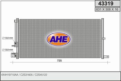 43319 AHE Конденсатор, кондиционер