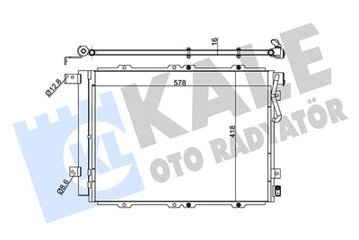 342540 KALE OTO RADYATÖR Конденсатор, кондиционер