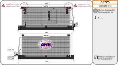 53725 AHE Конденсатор, кондиционер