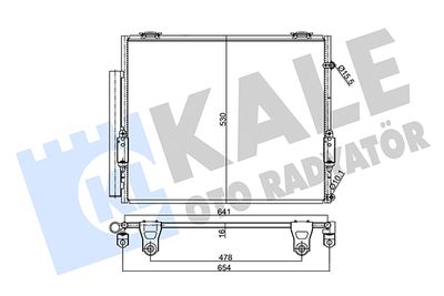 358005 KALE OTO RADYATÖR Конденсатор, кондиционер