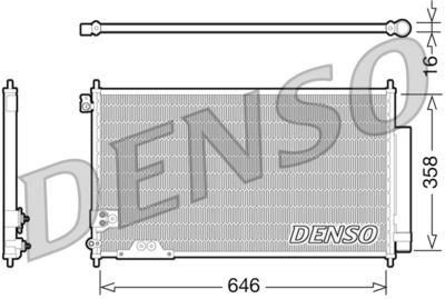 DCN40009 DENSO Конденсатор, кондиционер