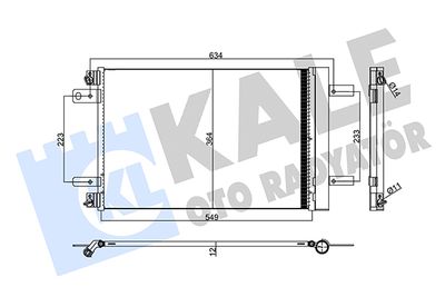 357945 KALE OTO RADYATÖR Конденсатор, кондиционер