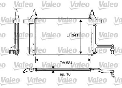 817669 VALEO Конденсатор, кондиционер