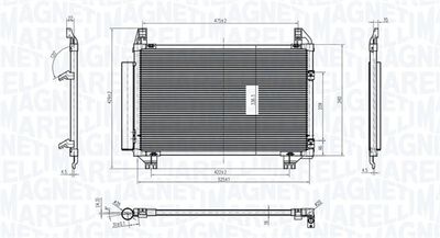 350203837000 MAGNETI MARELLI Конденсатор, кондиционер