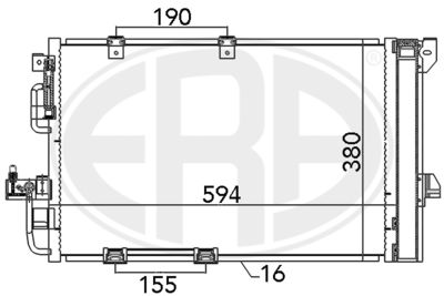 667082 ERA Конденсатор, кондиционер