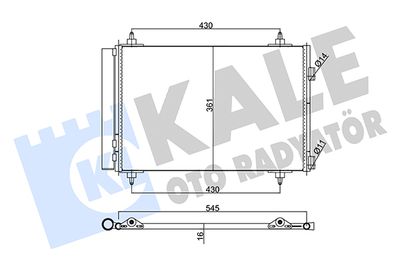 377900 KALE OTO RADYATÖR Конденсатор, кондиционер