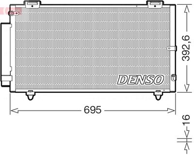 DCN50130 DENSO Конденсатор, кондиционер