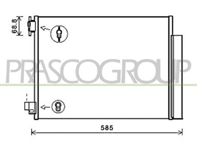 DA226C001 PRASCO Конденсатор, кондиционер