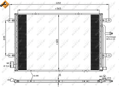 WG2161127 WILMINK GROUP Конденсатор, кондиционер