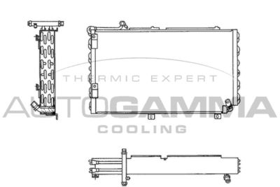 102599 AUTOGAMMA Конденсатор, кондиционер