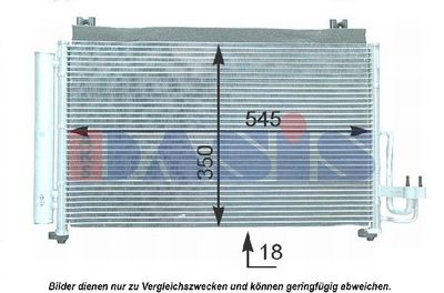 512038N AKS DASIS Конденсатор, кондиционер