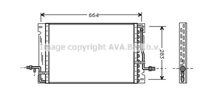 VO5076 AVA QUALITY COOLING Конденсатор, кондиционер