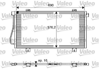 817742 VALEO Конденсатор, кондиционер