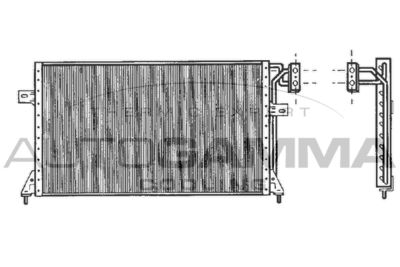 101740 AUTOGAMMA Конденсатор, кондиционер