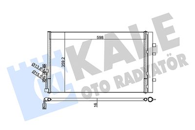 352610 KALE OTO RADYATÖR Конденсатор, кондиционер