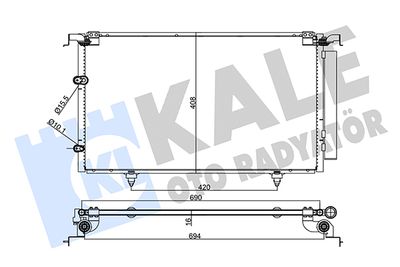 357705 KALE OTO RADYATÖR Конденсатор, кондиционер