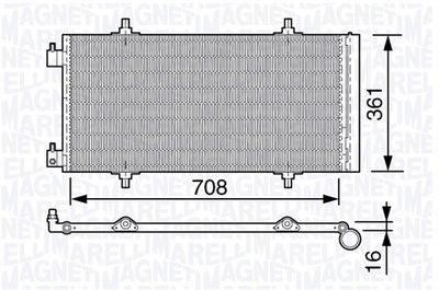 350203643000 MAGNETI MARELLI Конденсатор, кондиционер