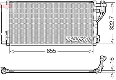 DCN43011 DENSO Конденсатор, кондиционер