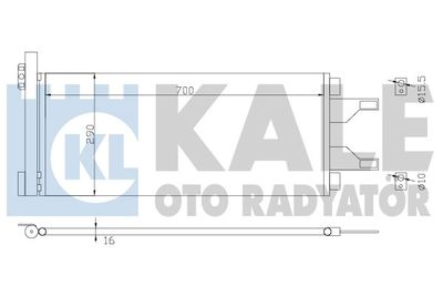 343085 KALE OTO RADYATÖR Конденсатор, кондиционер