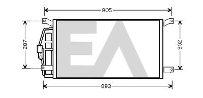 30C14041 EACLIMA Конденсатор, кондиционер