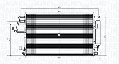 350203843000 MAGNETI MARELLI Конденсатор, кондиционер