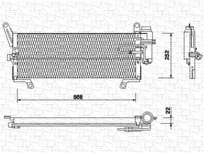 350203112000 MAGNETI MARELLI Конденсатор, кондиционер