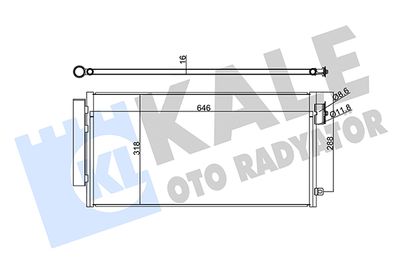 347285 KALE OTO RADYATÖR Конденсатор, кондиционер