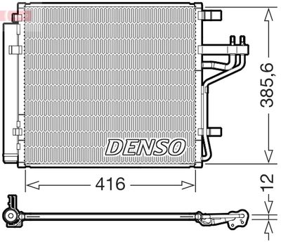 DCN43012 DENSO Конденсатор, кондиционер