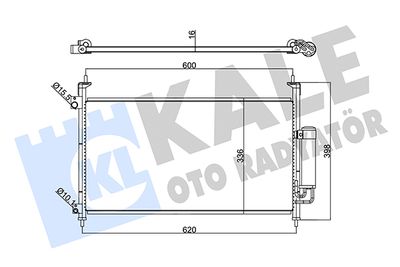 342965 KALE OTO RADYATÖR Конденсатор, кондиционер