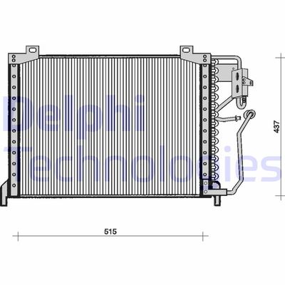 TSP0225064 DELPHI Конденсатор, кондиционер