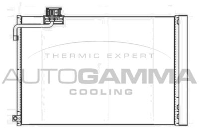 107660 AUTOGAMMA Конденсатор, кондиционер