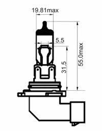 Лампа галогенная H12 12V 53W (203003) SCT 203003
