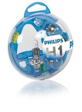 Набор запасных ламп Philips Essential Box H1 12V (55717EBKM) Philips 55717EBKM