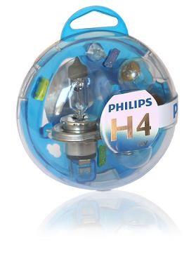 Набор запасных ламп Philips Essential Box H4 12V (55718EBKM) Philips 55718EBKM
