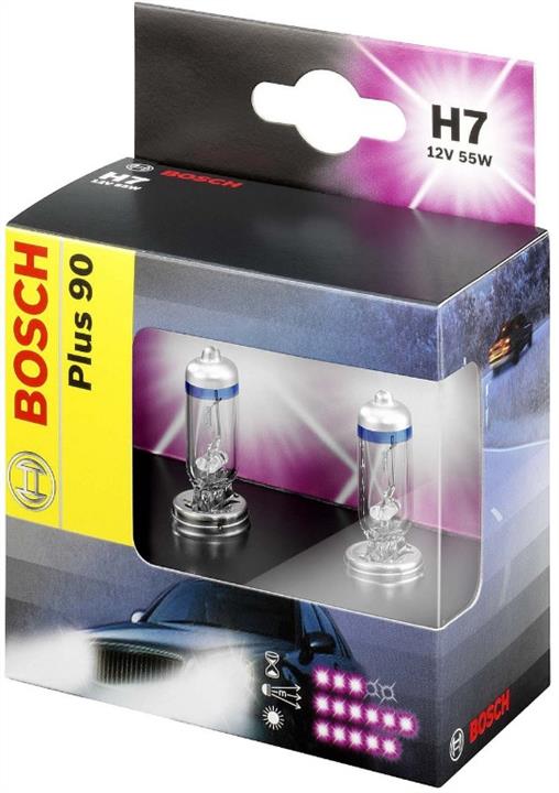 Лампа галогенная Bosch Plus 90 H7 12V 55W (2 шт.) (1987301075) Bosch 1 987 301 075