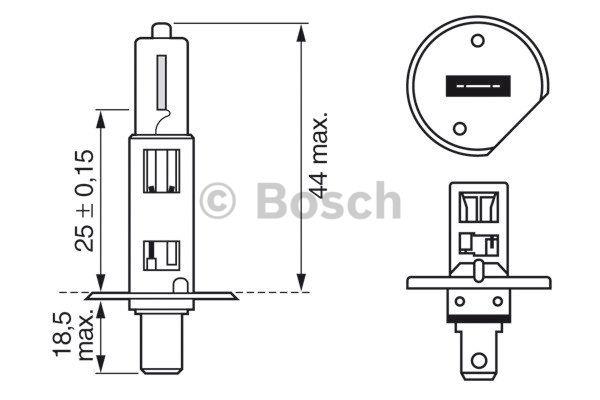 Лампа галогенная Bosch Longlife Daytime H1 12V 55W (1987302018) Bosch 1 987 302 018