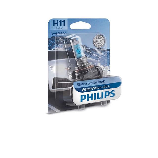 Лампа галогенная Philips WhiteVision Ultra H11 12V 55W (12362WVUB1) Philips 12362WVUB1