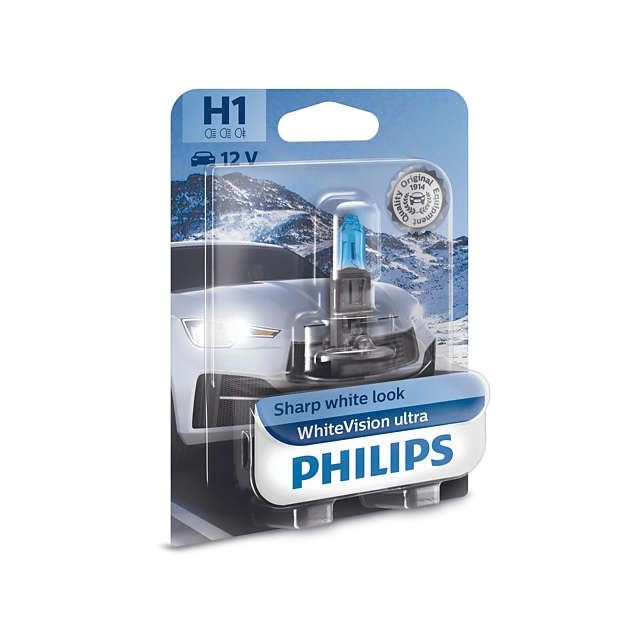 Лампа галогенная Philips WhiteVision Ultra H1 12V 55W (12258WVUB1) Philips 12258WVUB1
