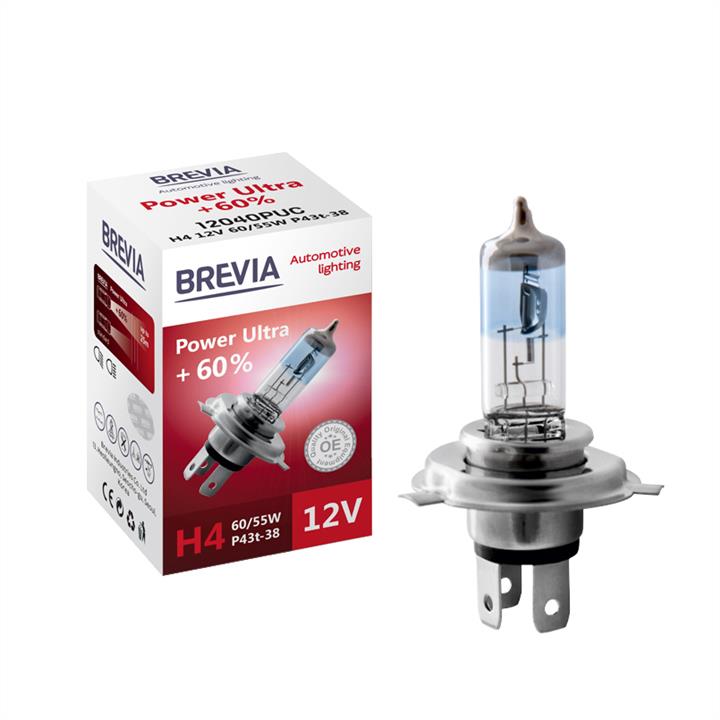 Лампа галогенная Brevia Power White +60% H4 12V 6055W (12040PUC) Brevia 12040PUC