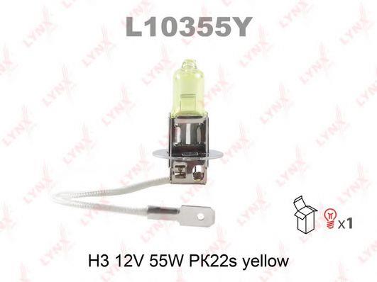 Лампа галогенная H3 12V 55W (L10355Y) LYNXauto L10355Y