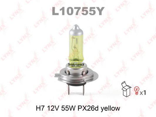Лампа галогенная H7 12V 55W (L10755Y) LYNXauto L10755Y