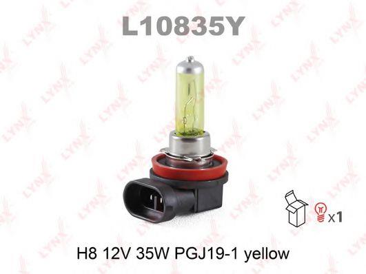 Лампа галогенная H8 12V 35W (L10835Y) LYNXauto L10835Y