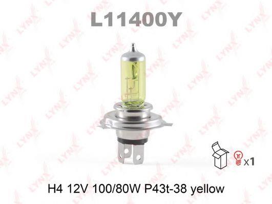 Лампа галогенная H4 12V 10080W (L11400Y) LYNXauto L11400Y