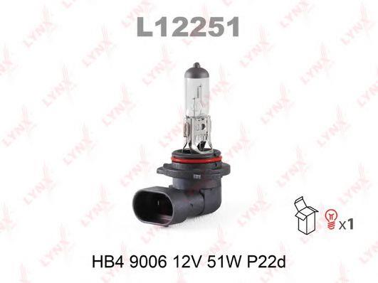 Лампа галогенная HB4 12V 51W (L12251) LYNXauto L12251