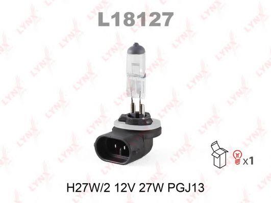 Лампа галогенная H27W2 12V 27W (L18127) LYNXauto L18127