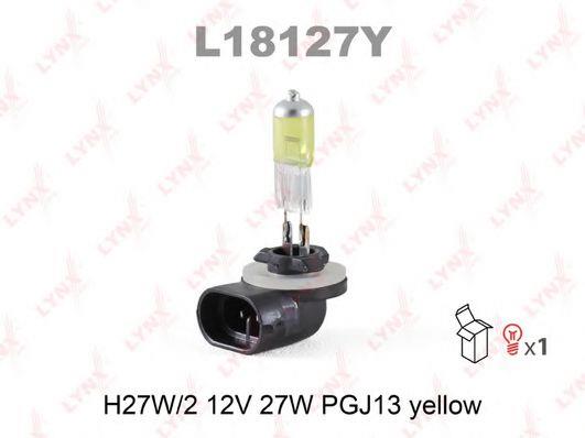 Лампа галогенная H27W2 12V 27W (L18127Y) LYNXauto L18127Y