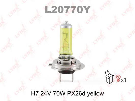 Лампа галогенная H7 24V 70W (L20770Y) LYNXauto L20770Y
