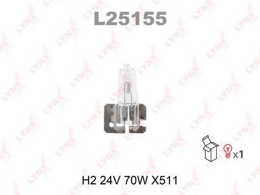Лампа галогенная H2 24V 70W (L25155) LYNXauto L25155