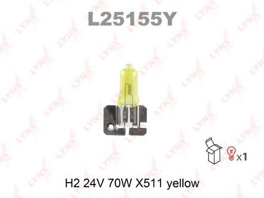 Лампа галогенная H2 24V 70W (L25155Y) LYNXauto L25155Y